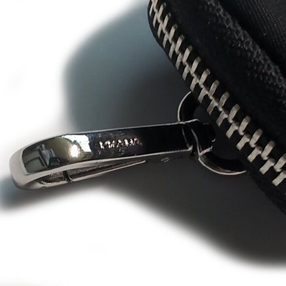 Prada Mini Pouch Black Nylon Clip On Versatile Small Pouch - Picture 7 of 10